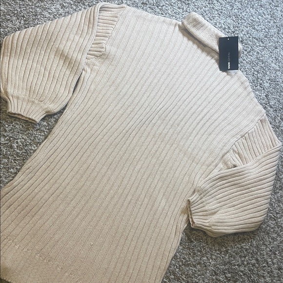 Too Cozy Turtle Neck Sweater Dress chunky sleeves small - Picture 11 of 12